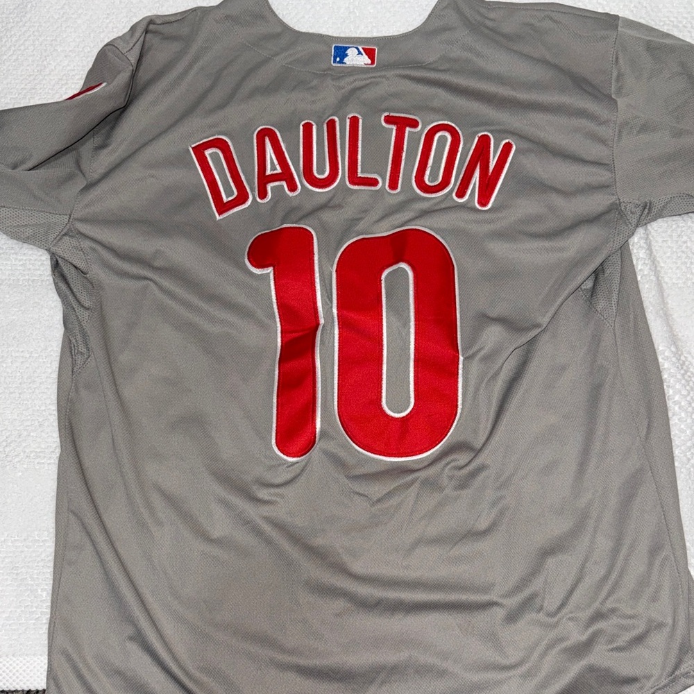 Majestic Phillies Gray and Red Jersey - Picture 3 of 5